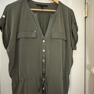White House Black Market Olive top